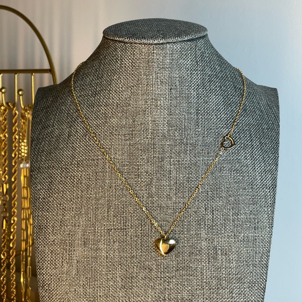 Two Hearts Minimalist Necklace
